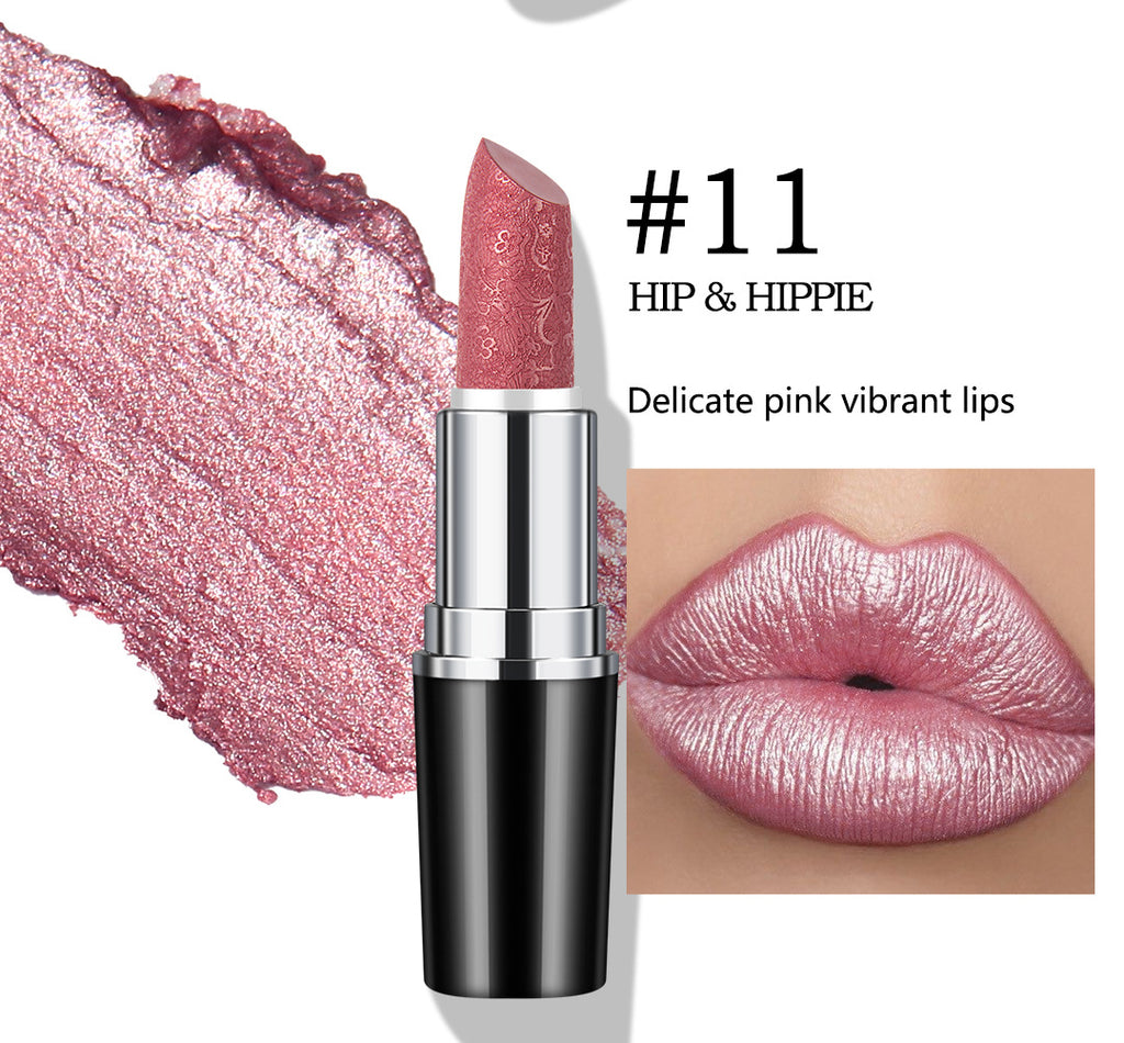 Specially designed for makeup, non-smudging, non-stick cup lipstick, pearlescent moisturizing lipstick, pearlescent nourishing moisturizing color-changing lip balm