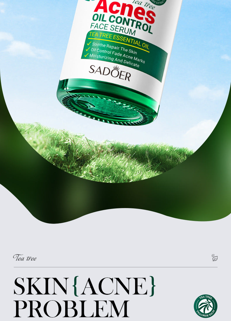 Tea Tree Essence30ml SADOER Moisturizing and refreshing cross-border foreign trade wholesale