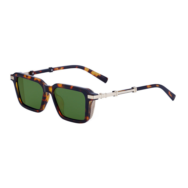 New European and American Fashion Polarized Sunglasses for Men Driving Anti-Glare Sunglasses Retro Punk Style Glasses shades