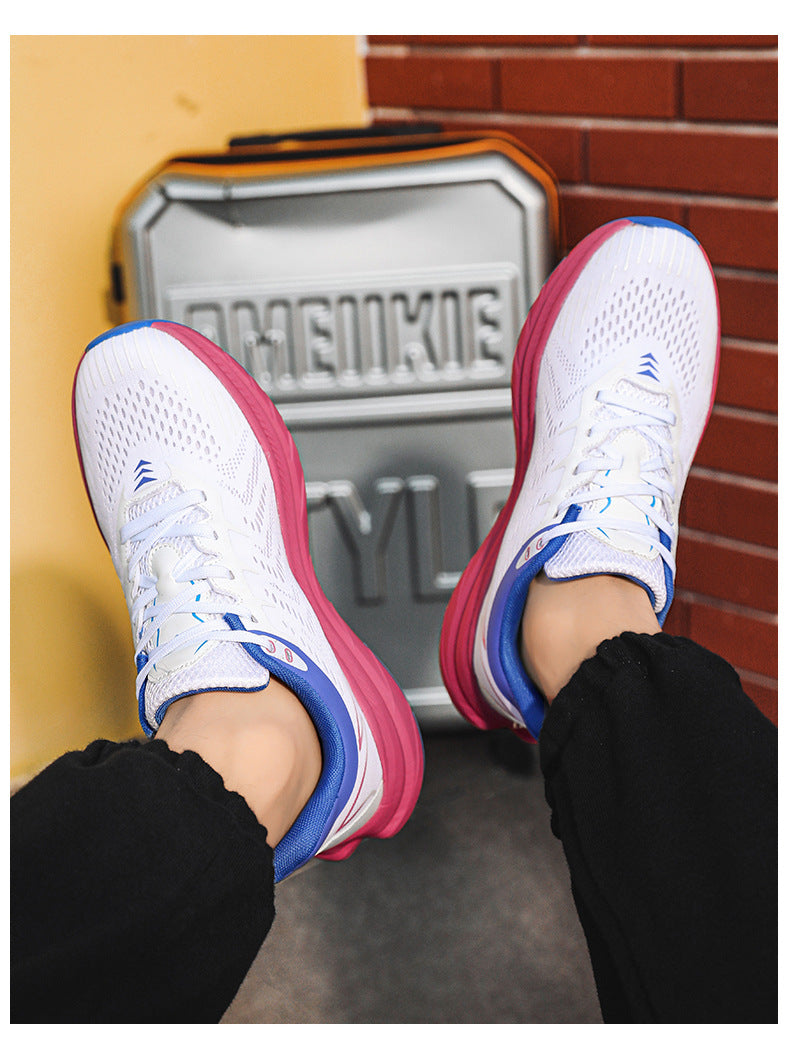 Men's running shoes2025New Breathable Mesh Student Casual Running Youth Shock Absorbing Anti-Slip Sports Shoes