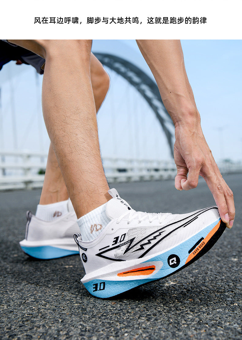 Summer New Hollow Breathable Lightweight Casual Sports Shoes with Super Soft Sole Carbon Plate Cushioning and Rebound for Fitness and Running