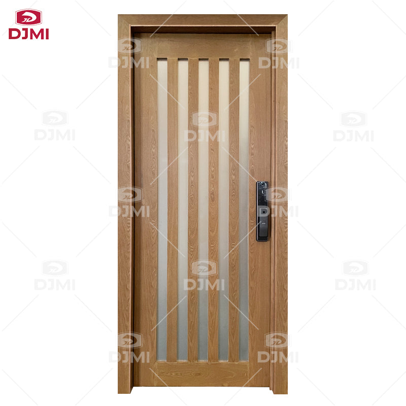 DJMI Newest High Quality Solid Wood Pivot Entry Door US Villa Customizable