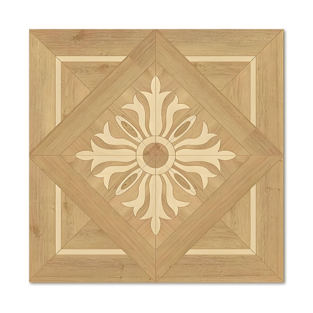 12mm Custom Square Manchurian Ash Parquet Flooring | Engineered Flooring with Natural Grain for Homes Hotels & Outdoor Use