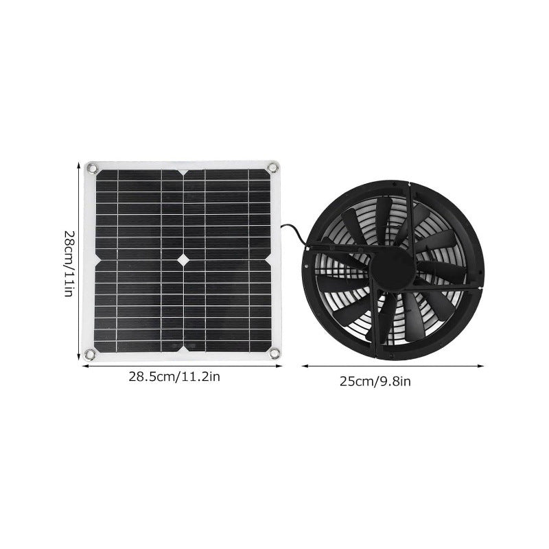 Factory Direct Solar Panel Kit Exhaust Fan Solar Photovoltaic Panel Suitable for Outdoor Chicken Coops Greenhouses Warehouses