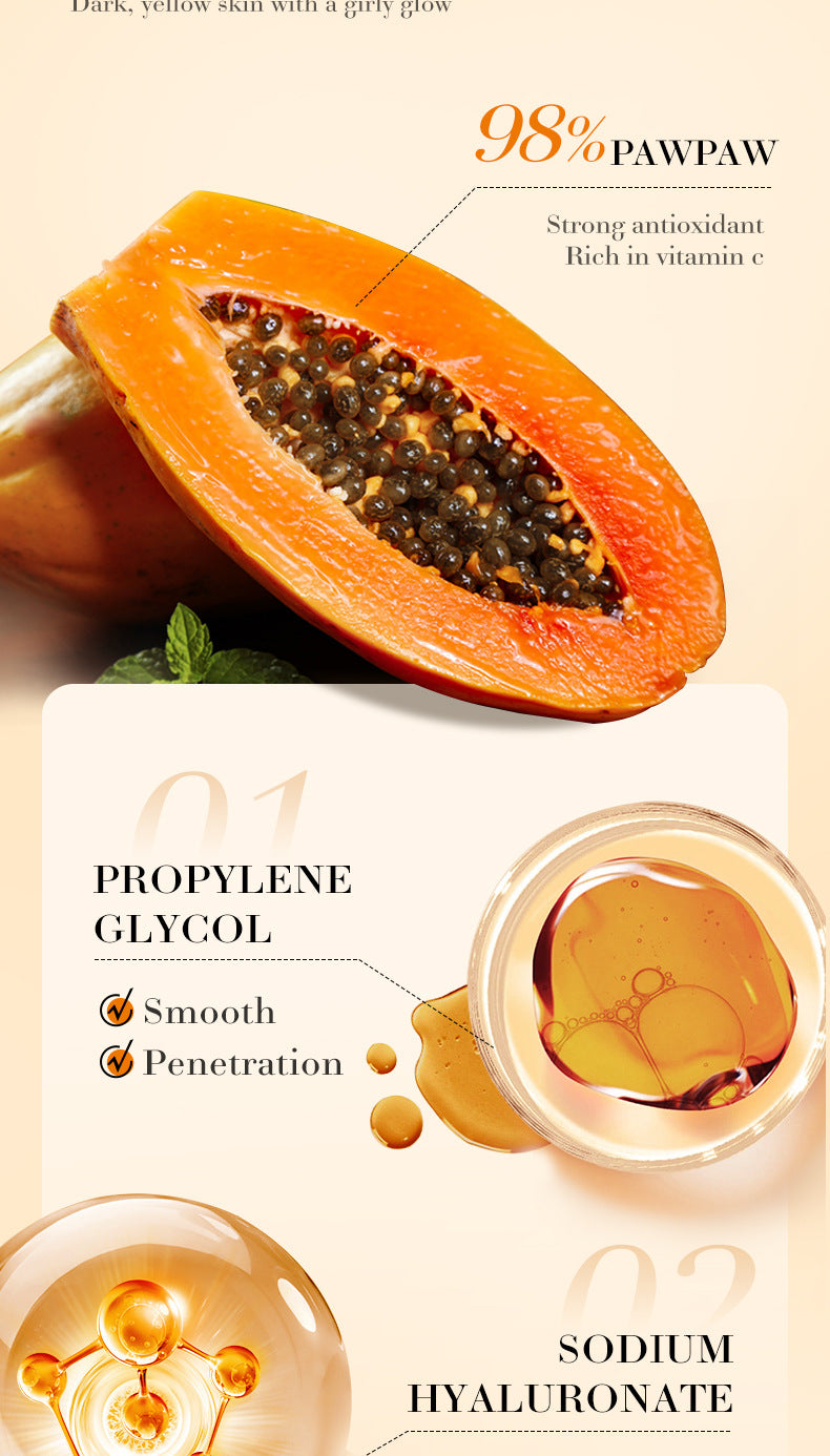 Papaya Vitamin C Essence30ml BIOAOUA Moisturizing and Hydrating Wholesale for Cross-Border Trade