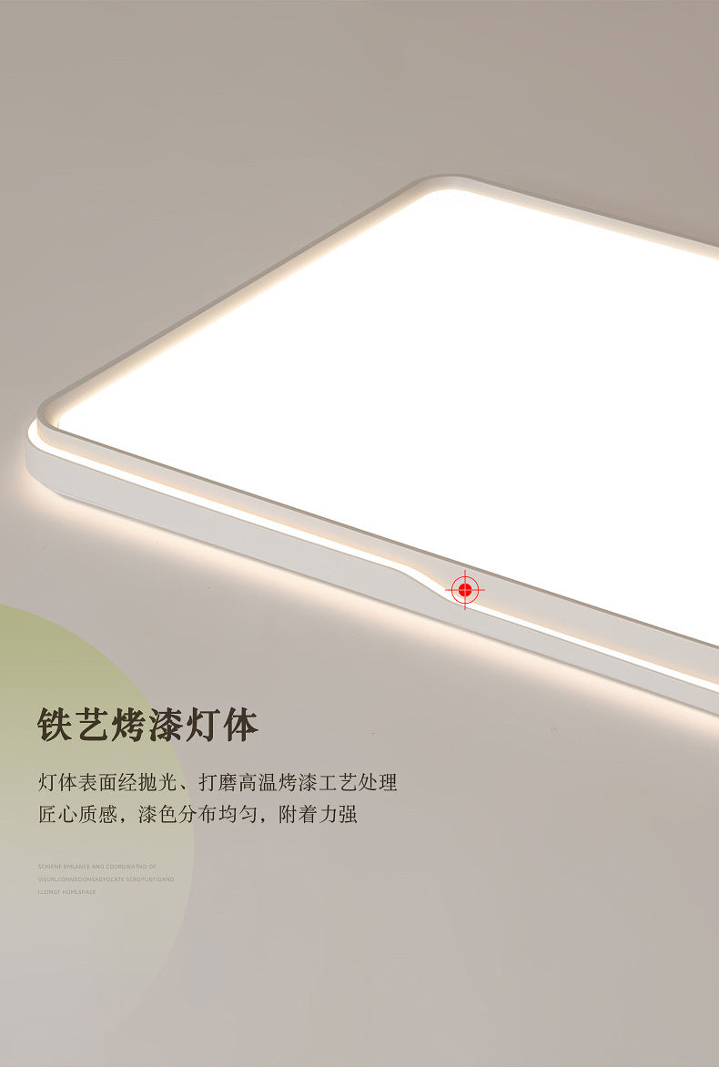 Full Spectrum Eye Protection Living Room Main Light2025New Trendy Cream Style Rectangular Ceiling Light Full House Zhongshan Lighting