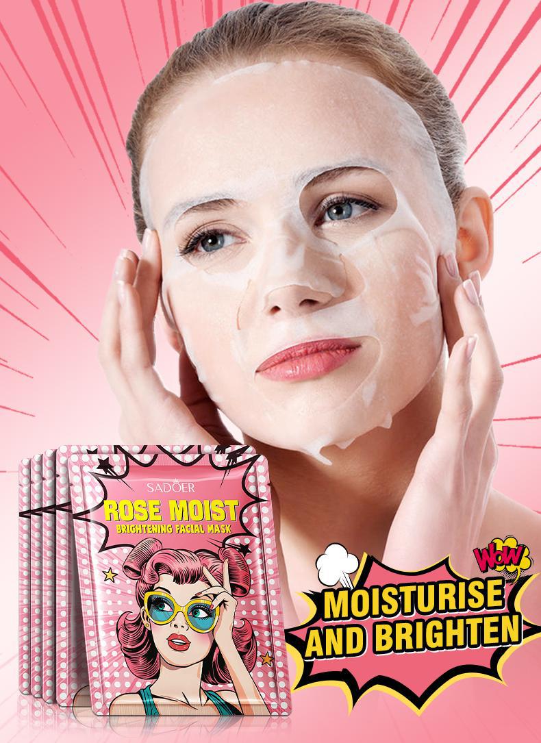 Full English Goddess Mask SADOER Hyaluronic Acid Moisturizing Hydrating Face Mask Sheets Wholesale for  Trade