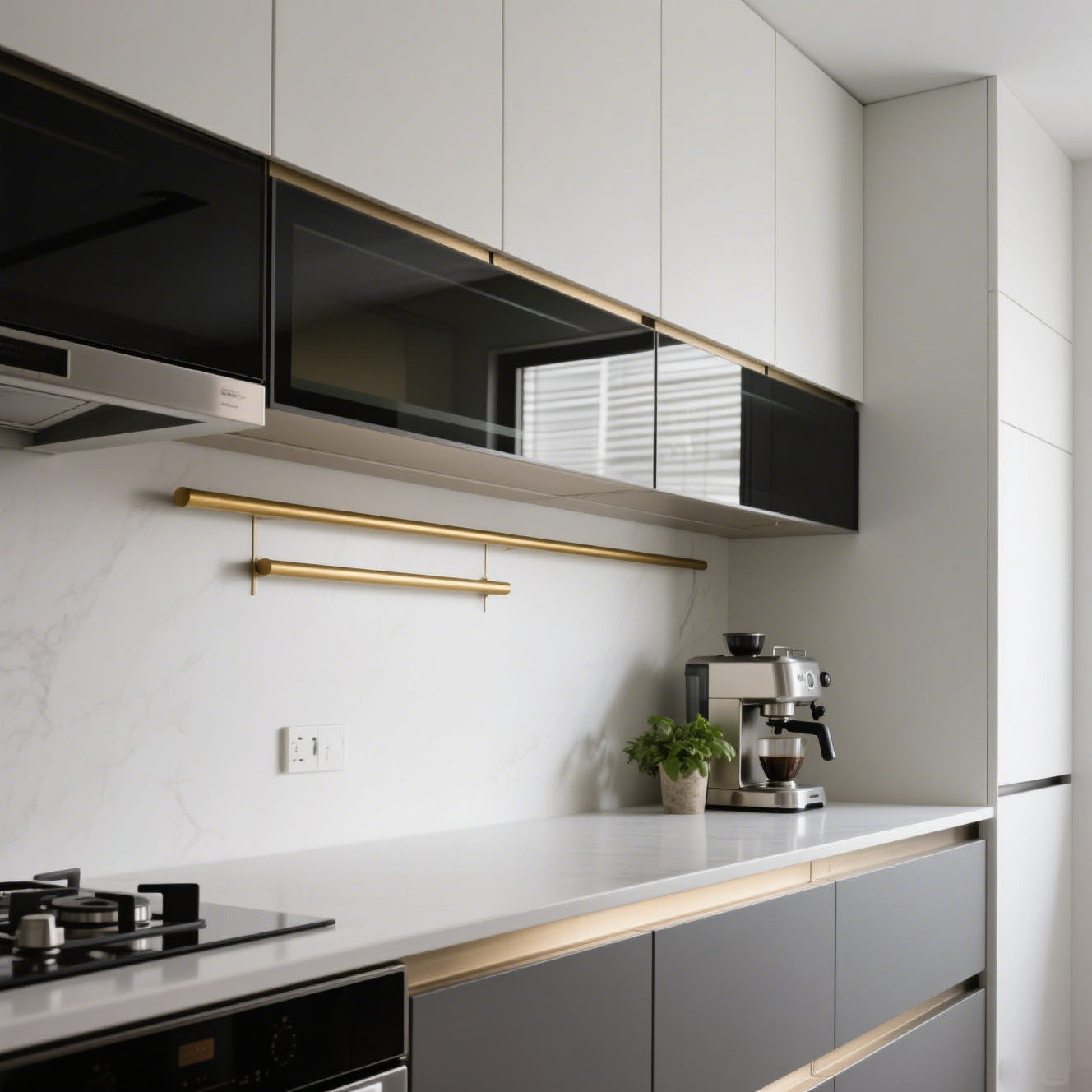 Frameless Aluminum Alloy Cabinet Door No Drilling Whole House Self-Installation Cabinet Door Stove Kitchen Door Panel Source Manufacturer