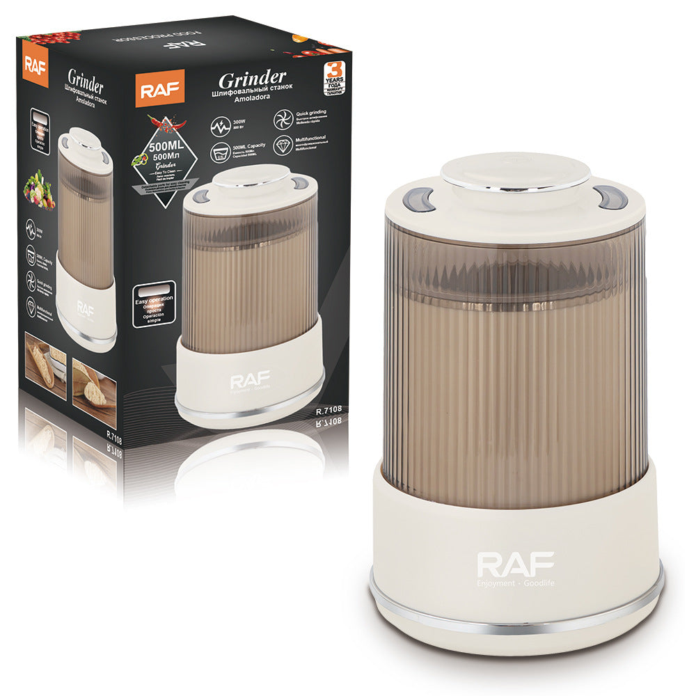 RAF EU Standard Fast Food Grinder Household Grinding Machine Five Grains Grinder Bean Dry Grinder50ML R7108
