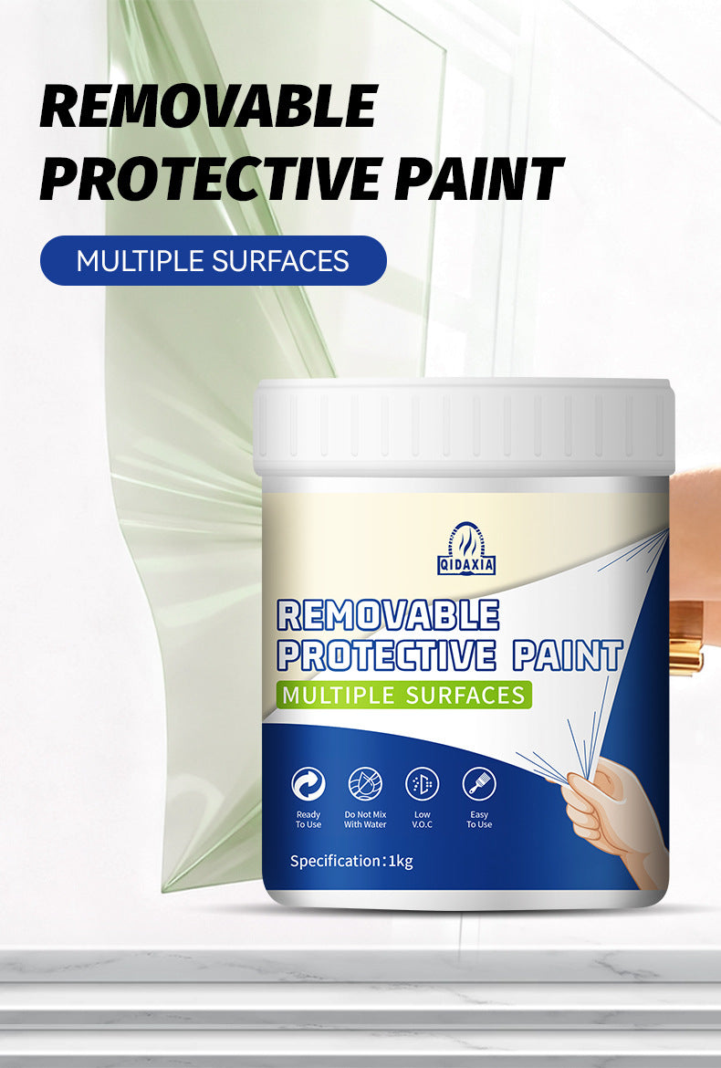 QIDAXIA Multi-Surface Removable Protective Paint Tearable Paint Peelable Water-Based Elastic Latex Paint
