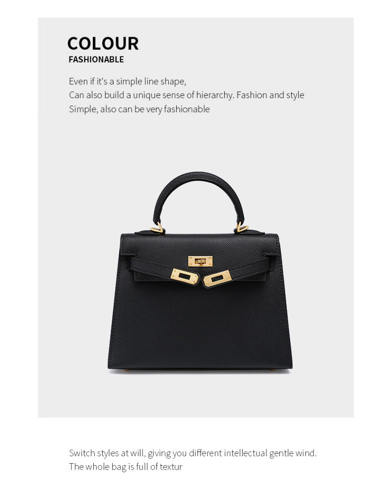 European and American Light Luxury Kelly Bag for Women, Niche Versatile Shoulder Fashion Women's Bag, Trendy Large Capacity Handbag and Crossbody Bag for Women