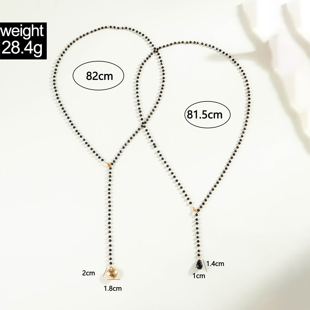 European and American Fashion Jewelry Beaded Tassel Double Layer Long Necklace Elegant Multi-layer Wear Y Type Necklace Ornament