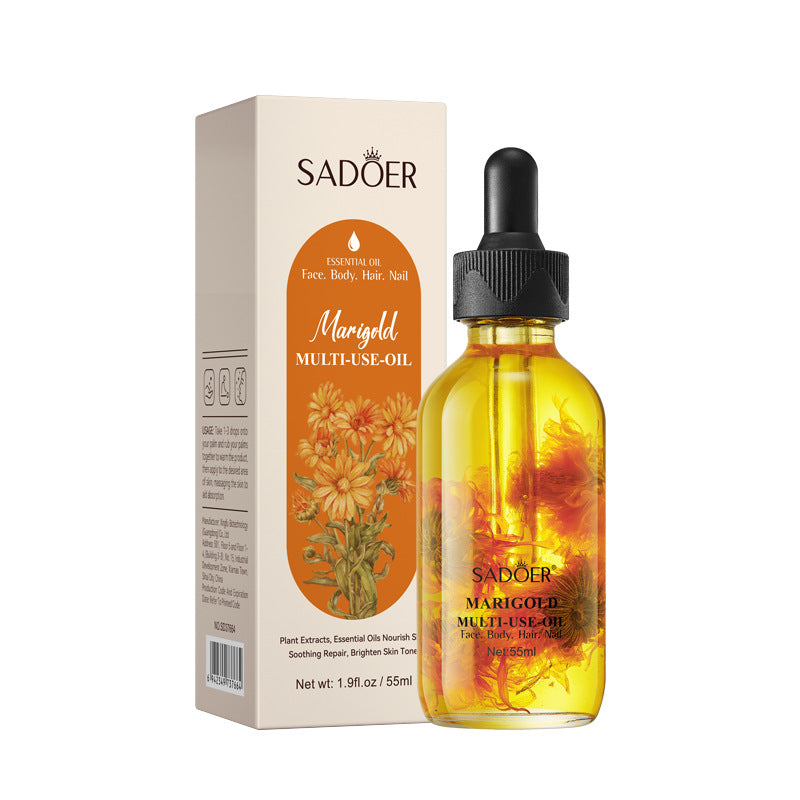 Rose Dried Flower Multi-effect Massage Oil SADOER Moisturizing skin body essential oil cross-border foreign trade wholesale