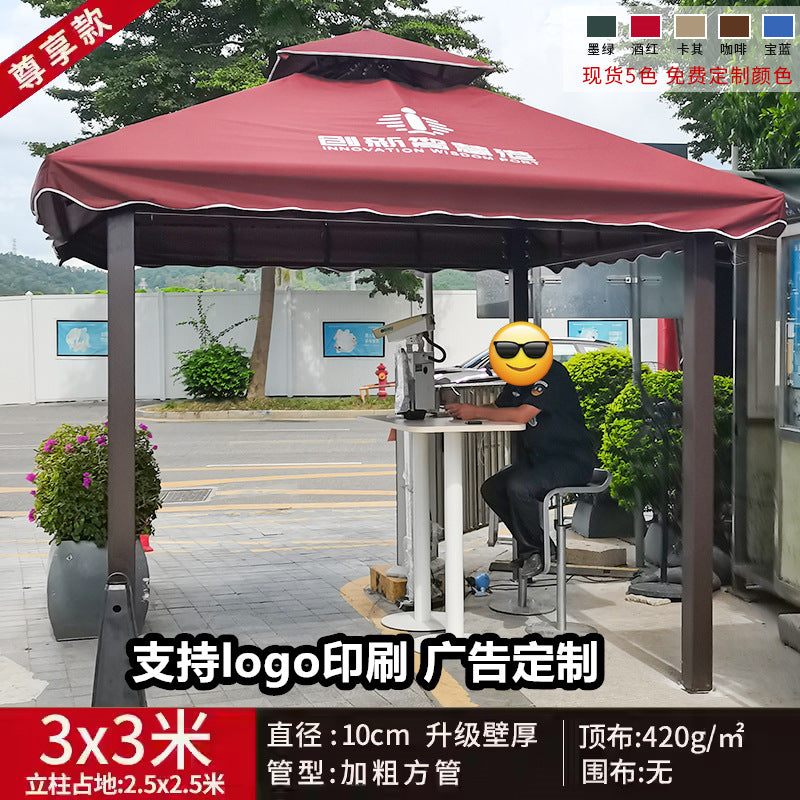 Outdoor Sunshade Canopy Rain Shelter Courtyard Garden Villa Four-legged Pavilion Advertising Event Large Roman Tent Umbrella Wholesale