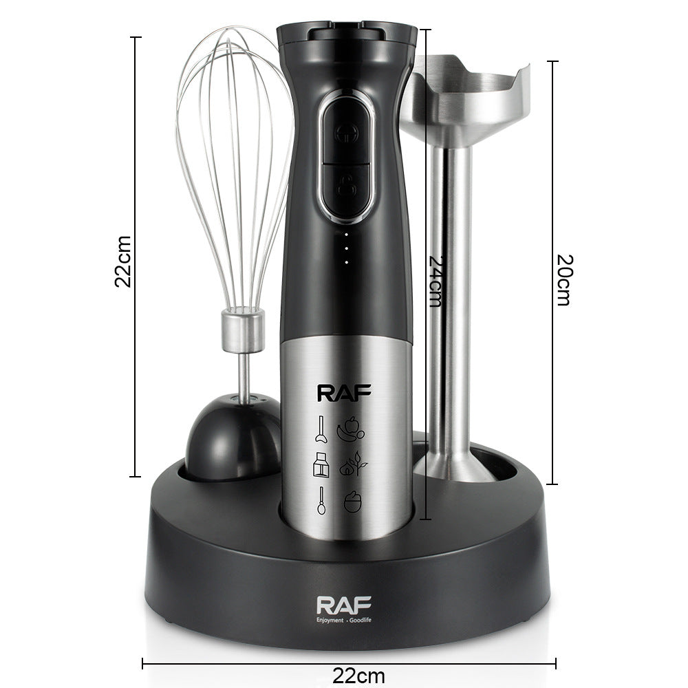 RAF EU Standard Portable Household Handheld Electric Stainless Steel Food Mixer Cooking Stick Blender300