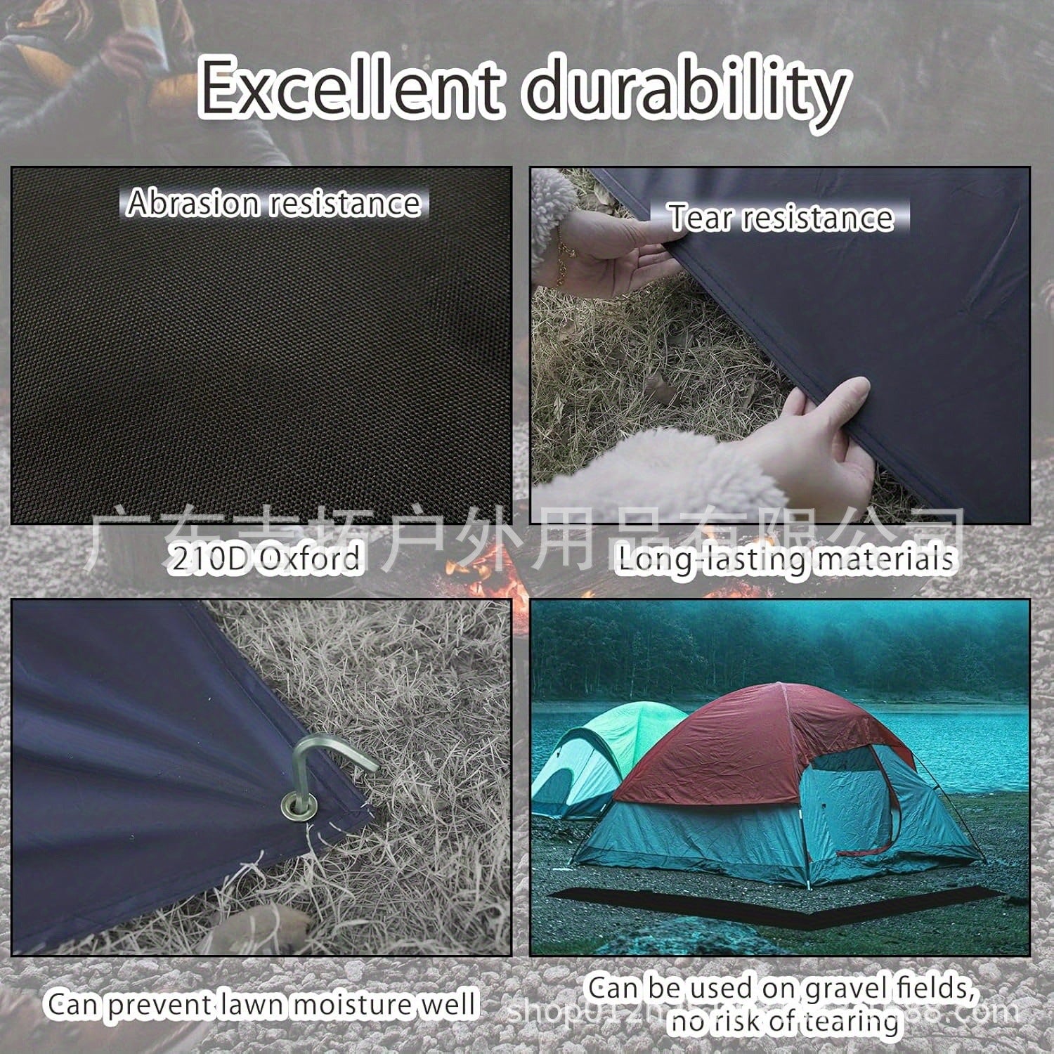 Family Camping Extra Large Outdoor Picnic Mat Camping Mat Moisture-Proof Mat Oxford Cloth Picnic Mat Travel Supplies
