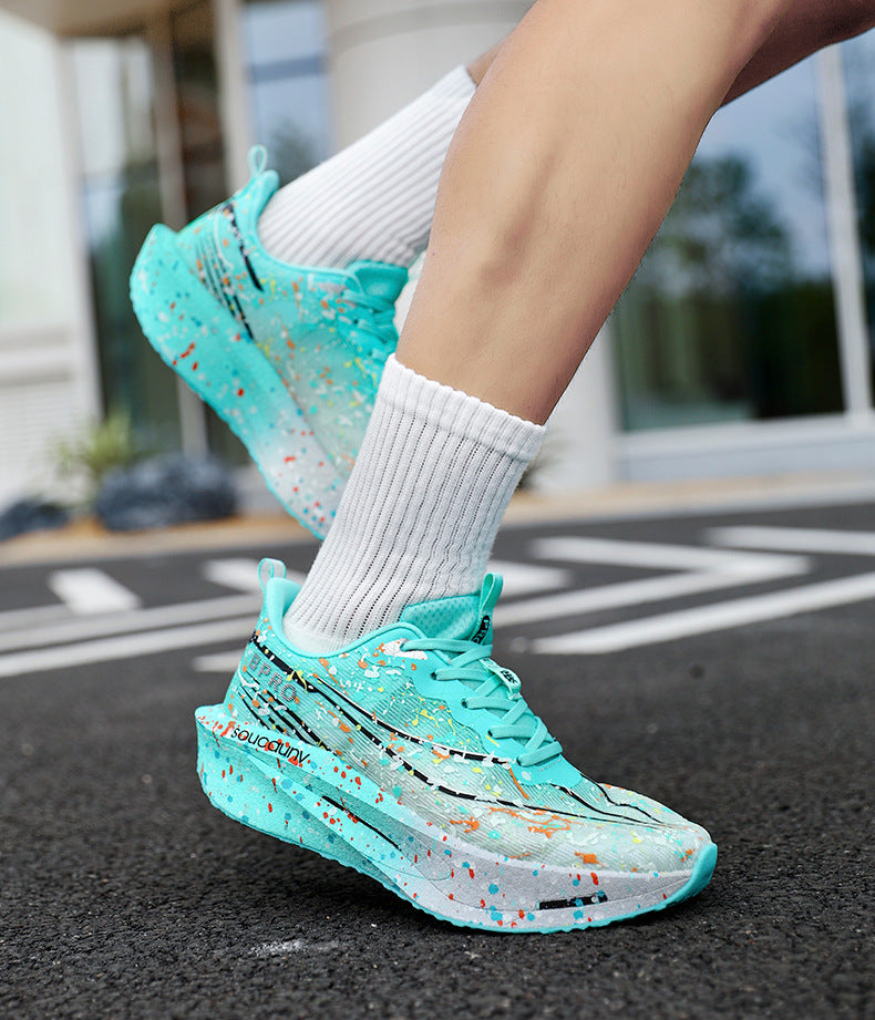 Parent-Child Cool Luminous Running Shoes Casual Fashion Men's Shoes Breathable Mesh Lightweight Comfortable Cushioned Wear-Resistant Sports Shoes