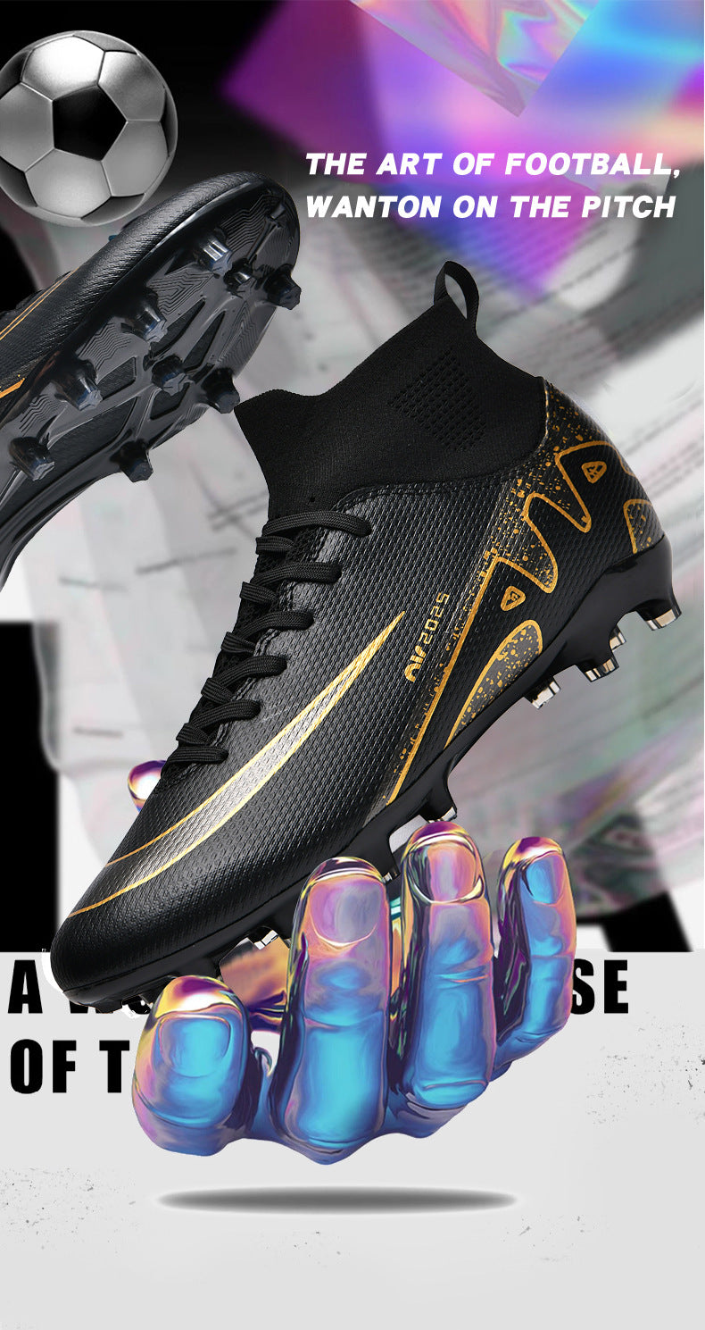 Assassin15Men's Football Shoes for Primary and Secondary School Students and Teenagers AG Spike tf Broken Nail Adult Competition Training Shoes