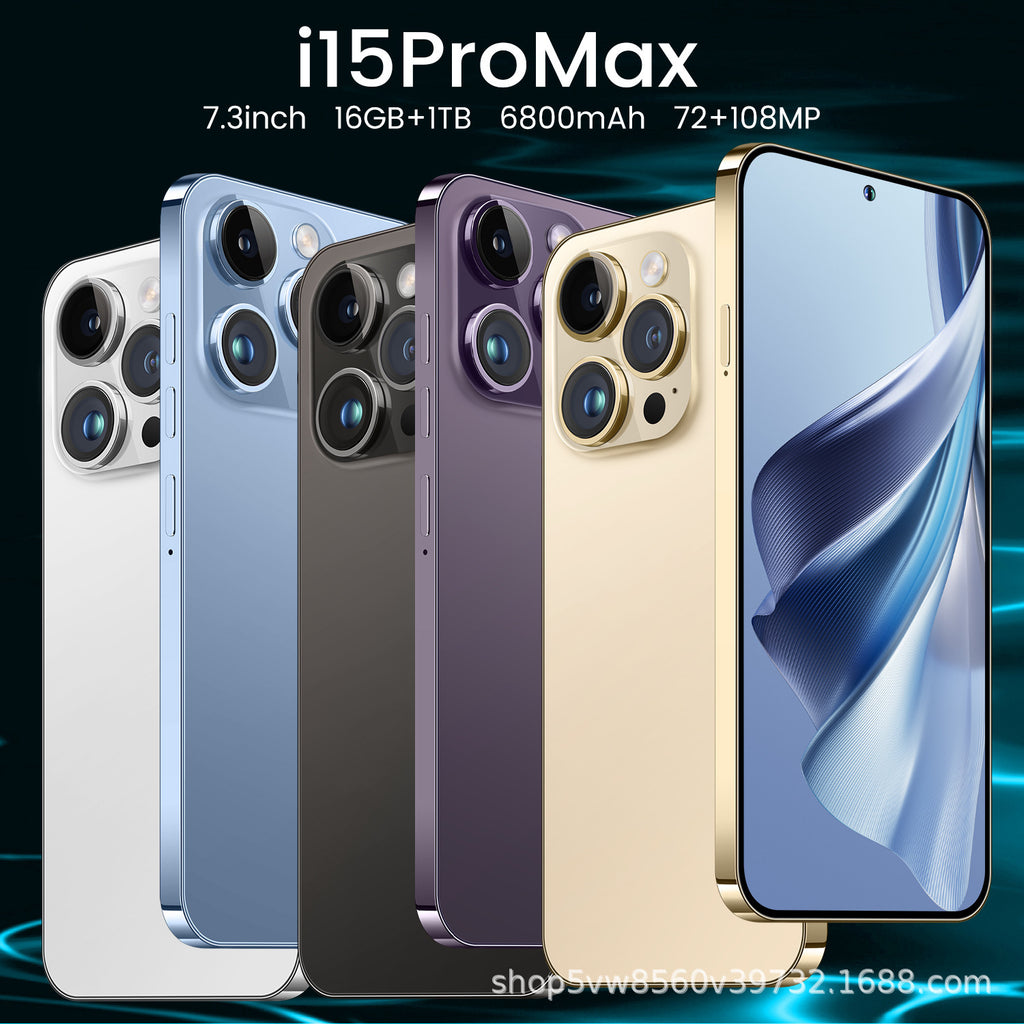Hot-Selling Mobile Phone i15 ProMAX Large Screen16+1T Source Intelligent In-stock Manufacturer