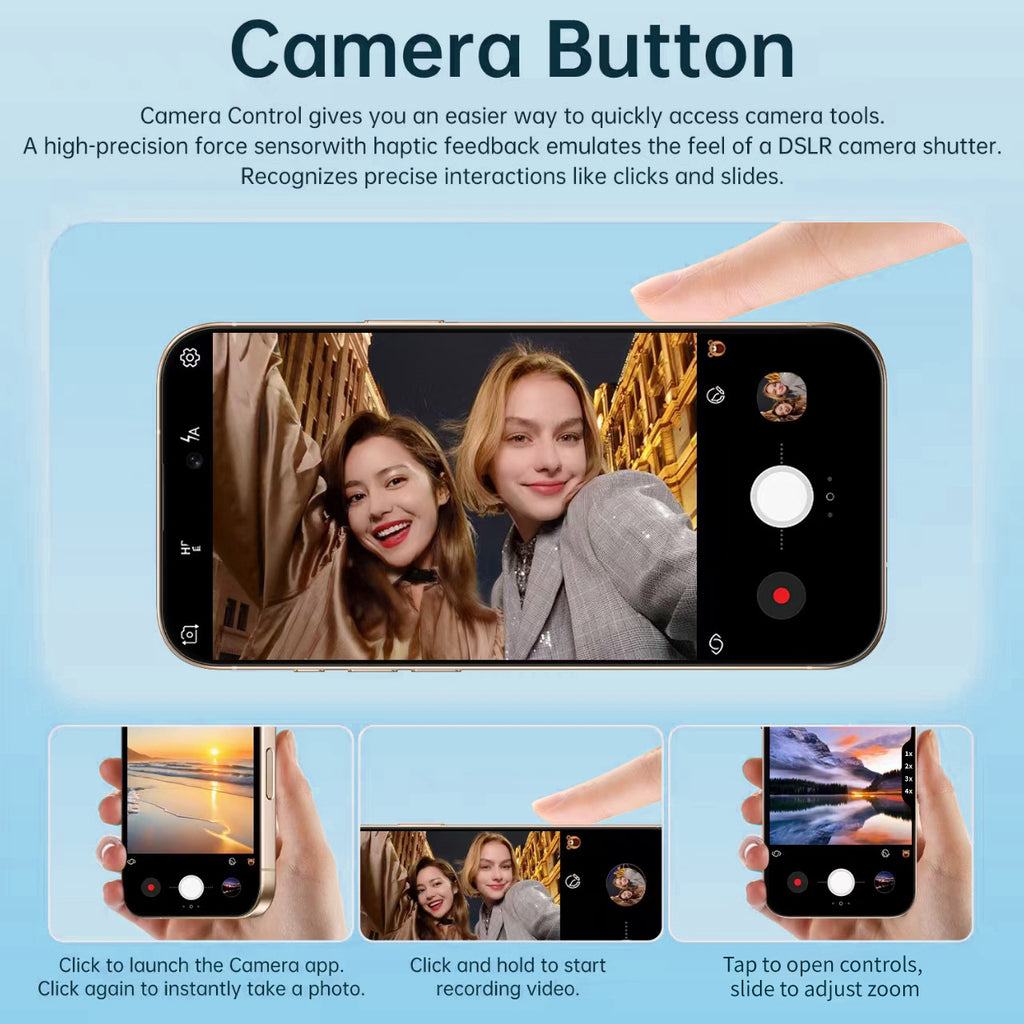 Mobile Phone i17Promax Large Screen6.9Inch1:1Replica Side Key Fingerprint17pro New Smartphone