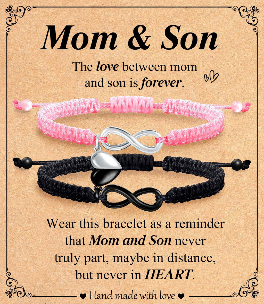 Braided Cross Bracelet Infinity Symbol Handmade Wrapped Bracelet Gift Heart Magnetic Adjustable Braided Bracelet