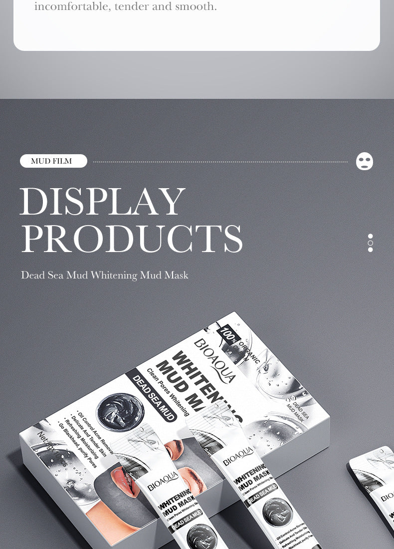 Cleansing Mask BIOAOUA Cucumber Pore Cleansing Smear-On Portable Mud Mask  Foreign Trade Wholesale