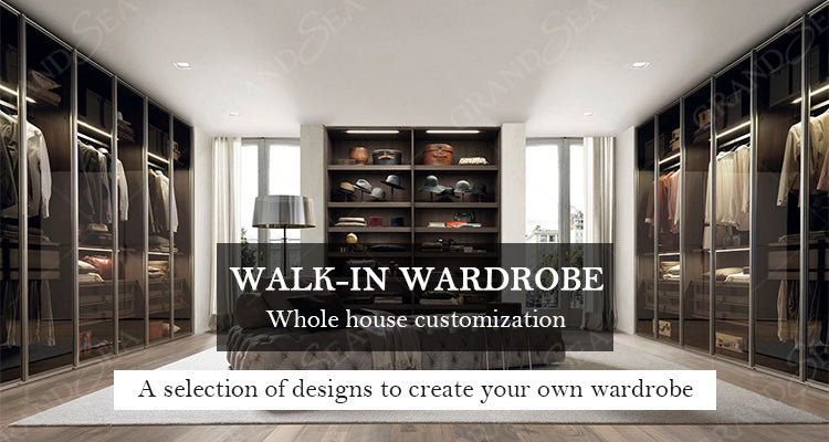 Best Selling in 2024 Luxury Bedroom Wall Wardrobe Design Custom Glass Door Wardrobe Bedrooms Walk in Closet