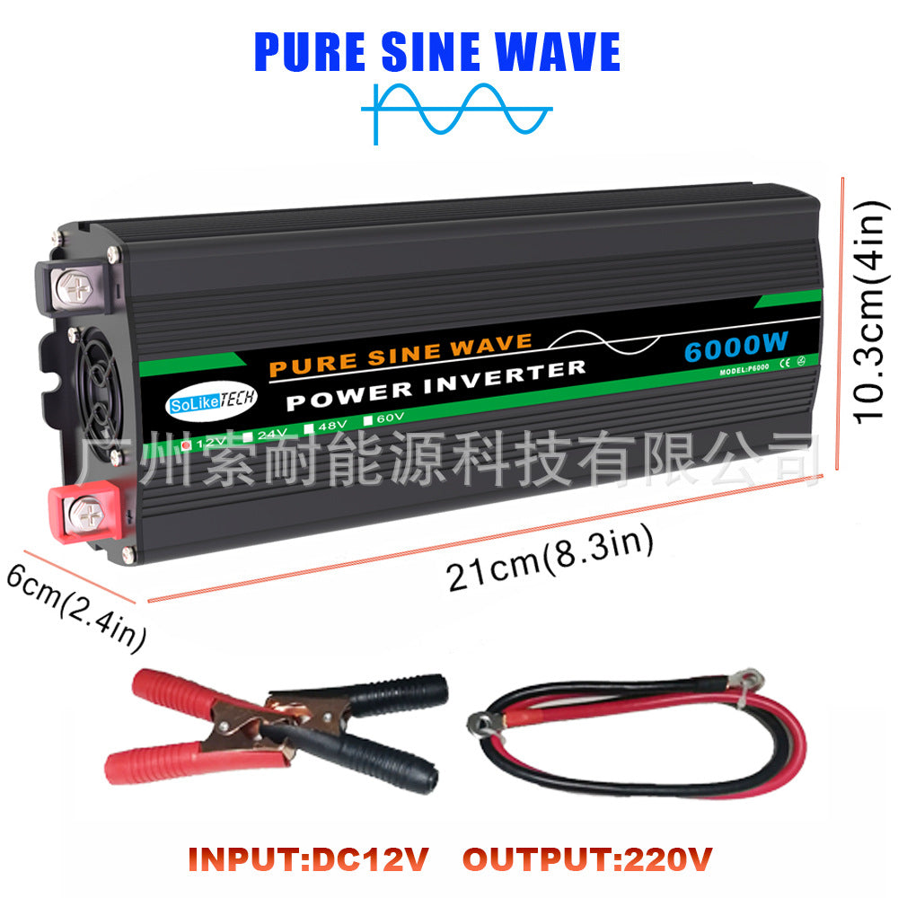 Automotive Pure Sine Wave Inverter1300W Outdoor Adapter Converter12V24V48V60V Turn110V220V