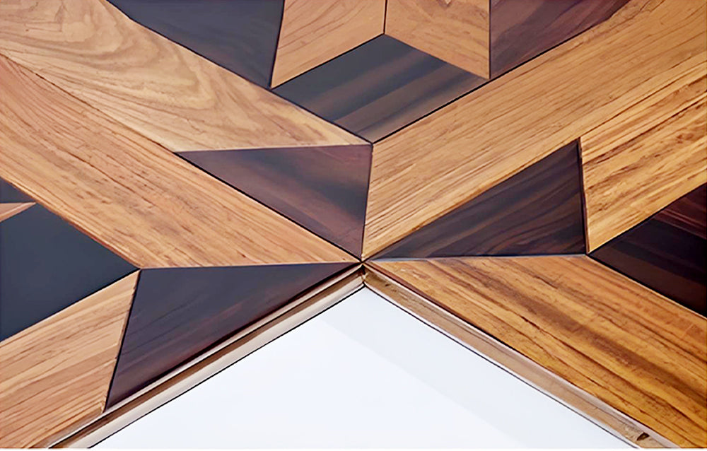 14mm Engineered Solid Wood Square Rosewood Parquet Flooring | Custom Decorative Hardwood Panels for Villas Offices Exterior