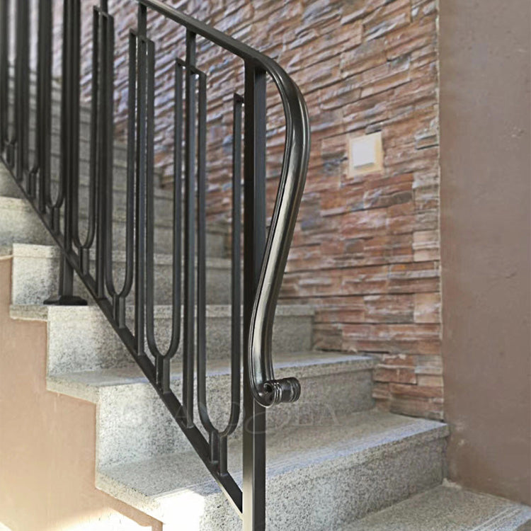 Used Home Stairs Railing Designs in Iron Modern Stairs Railing