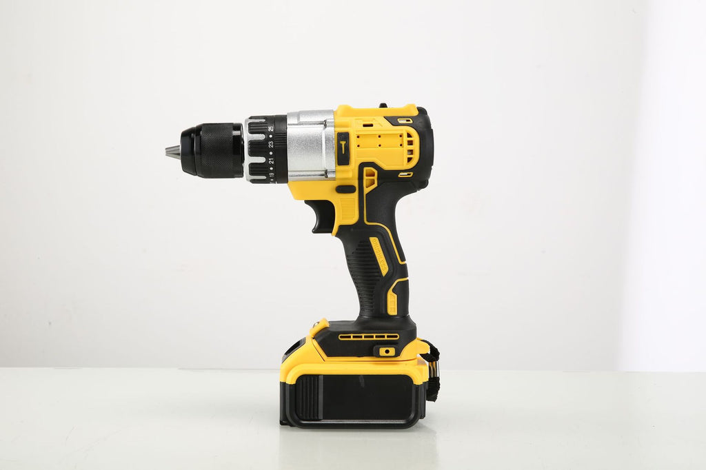 Multifunctional lithium battery tool two-piece set21V Brushless Angle Grinder Rechargeable Electric Impact Hand Drill