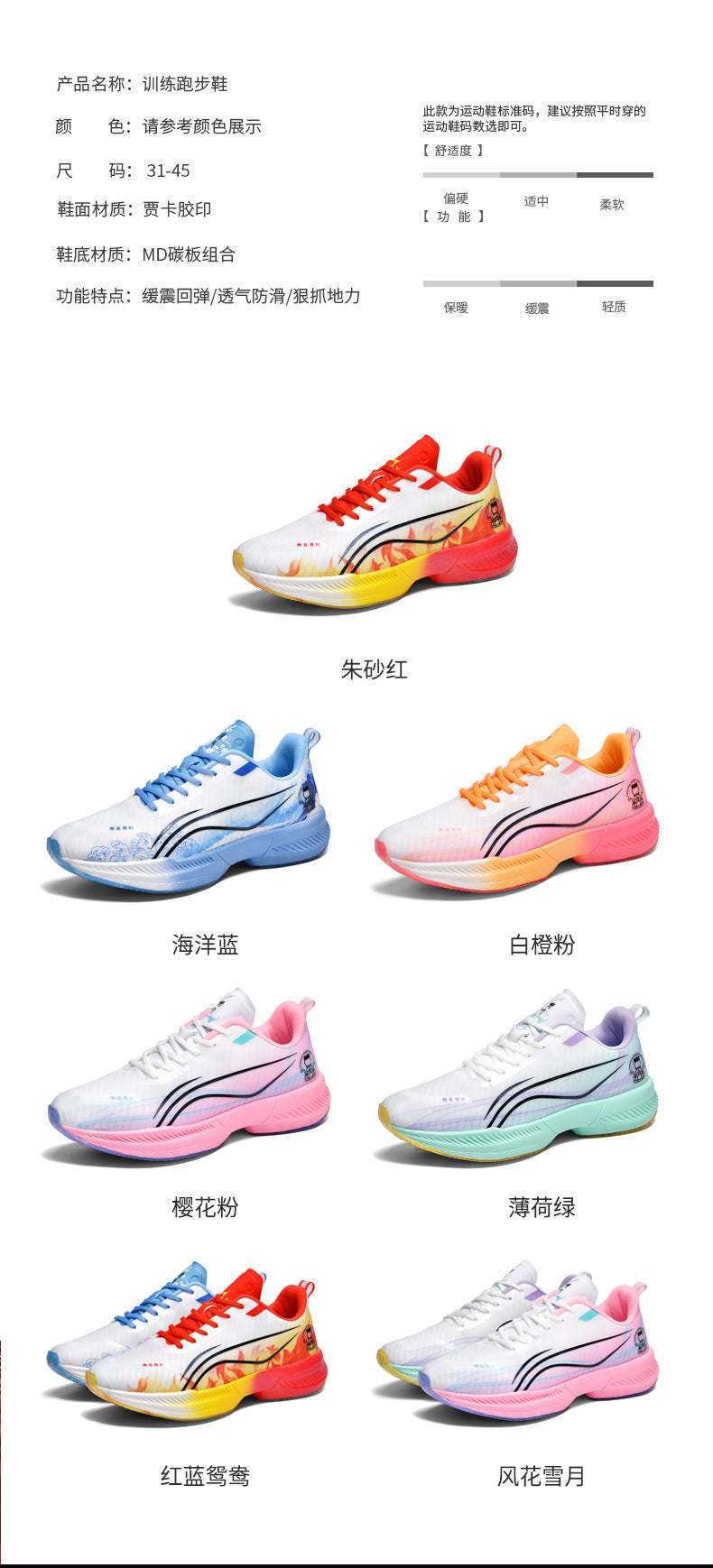 2025Autumn New Parent-Child Nezha Ao Bing Fashion Casual Sports Shoes Popcorn Carbon Plate Lightweight Comfortable Running Shoes