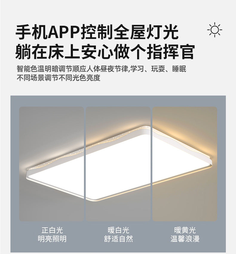 New Nordic Style Living Room Lamp for Home Use, Elegant led Ceiling Lamp Iron Art Room Lamp Creative Simple Bedroom Lamp Round Shape