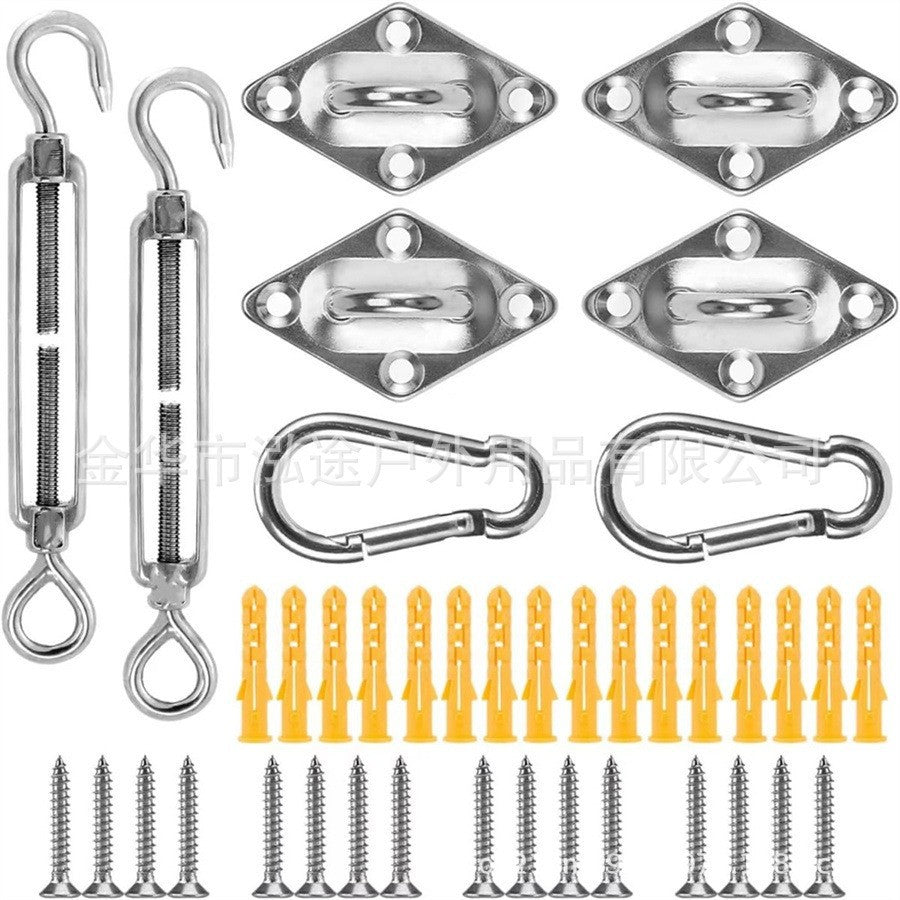 210D Courtyard Garden Rainproof Four-Corner Sunshade Sail Outdoor Sun Protection Balcony Waterproof Sunshade Sail Car Sunshade Awning