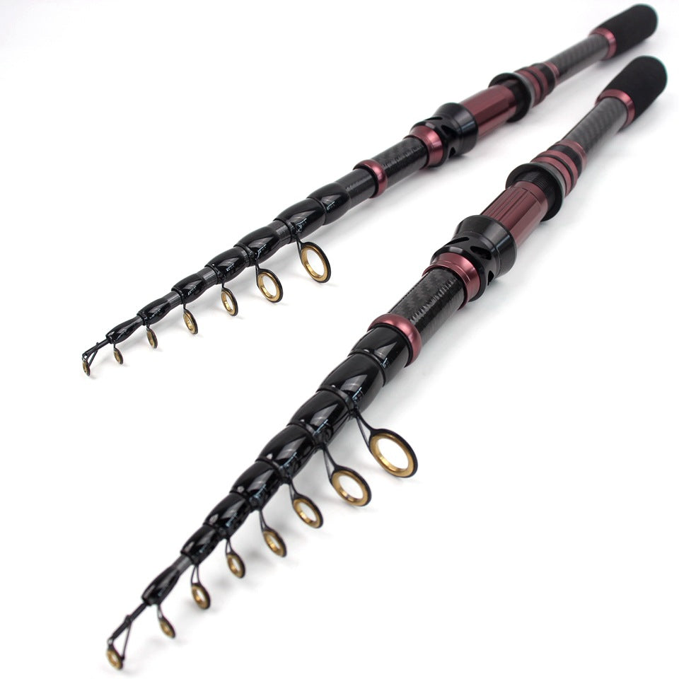 New Ultra Short Sea Rod Carbon High Quality Portable Fishing Rod Retractable Lure Casting Rod Fishing Gear Manufacturer Wholesale