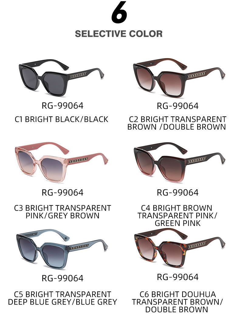 2025New European and American Fashion Large Frame Cat Eye Sunglasses for Women High-end Sunglasses Wholesale sunglasses