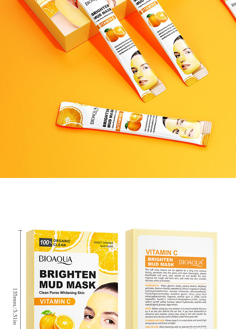 Cleansing Mask BIOAOUA Cucumber Pore Cleansing Smear-On Portable Mud Mask  Foreign Trade Wholesale