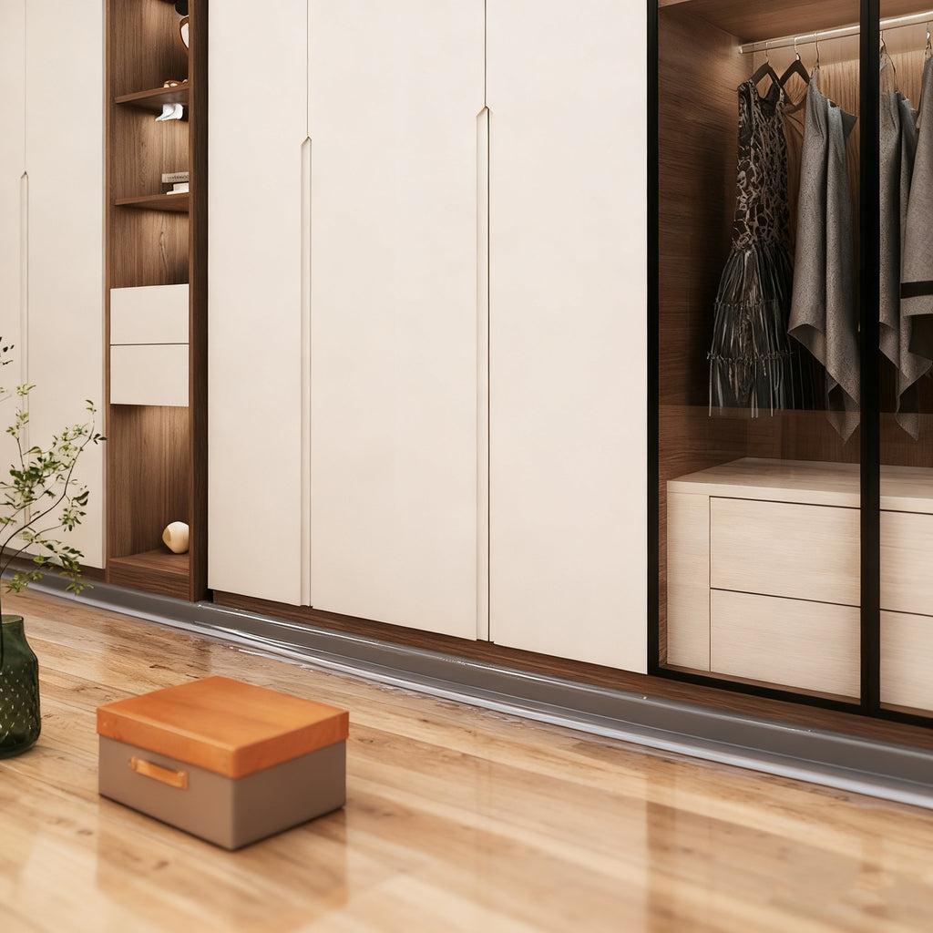 Whole House Custom Aluminum Alloy Wardrobe Welding Board Integrated Cabinet Custom Wine Cabinet Entryway Cabinet TV Cabinet Source Manufacturer