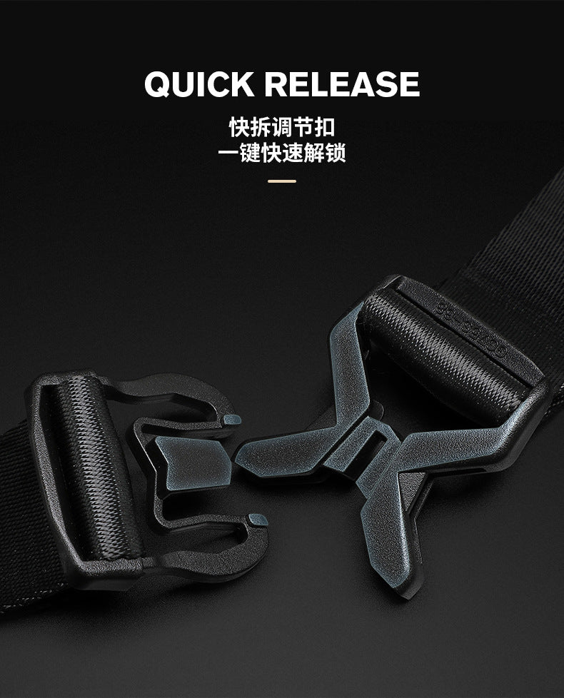 OZUKO Men's Chest Bag Crossbody Waist Bag Multifunctional Tactical Waterproof Portable Outdoor Cycling Trendy Brand High-end Bag