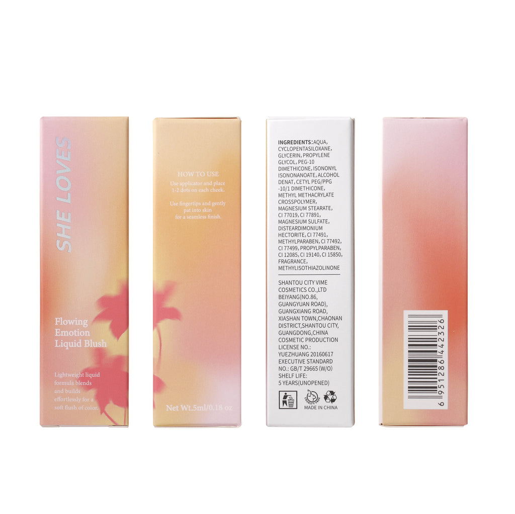 Makeup sheloves Liquid Blush Multi-Color Matte Sunburn Long-Lasting Easy to Apply Lip and Cheek Multi-Use Blush Cream