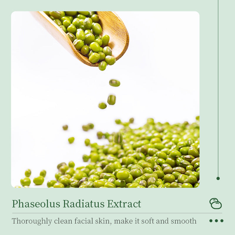 Amino Acid Facial Cleanser BIOAOUA Mung Bean Deep Cleansing Refreshing Facial Cleanser Cross-Border Wholesale