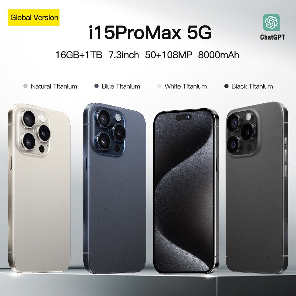 Popular i15proMax Android4G Smartphone6.53Inch Full HD Screen3+32G Wholesale Mobile Phones