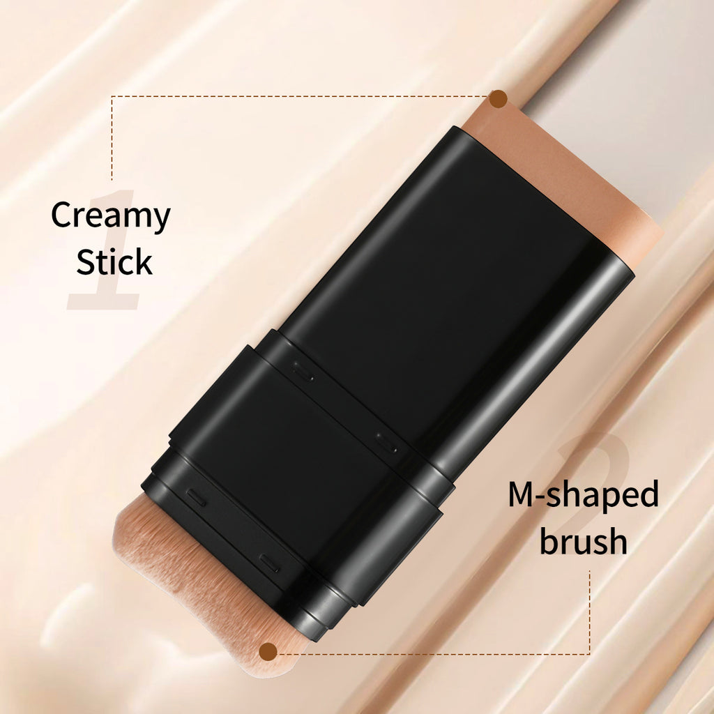AliExpress Waterproof Foundation Stick Concealer Waterproof Dual-Ended Makeup Brush 2-in-1 Nude Makeup Foundation Liquid Non-Smudge