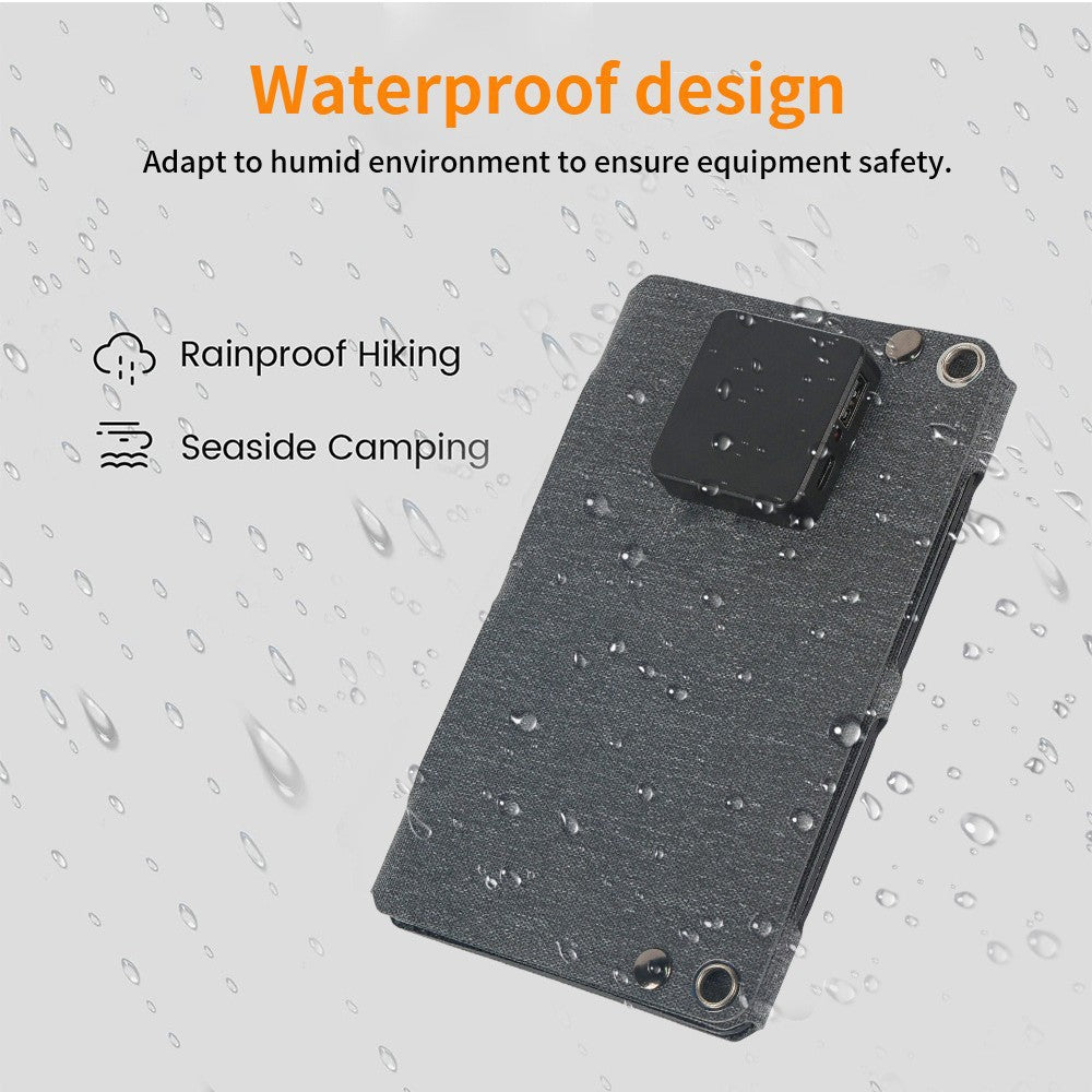 10W Solar Panel Solar Folding Bag ETFE Efficient Mobile Phone Power Bank Outdoor Portable Photovoltaic Power Supply