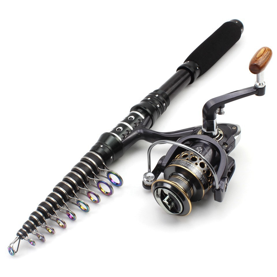 Ultra-short Portable European Carp Fishing Set Fishing Gear Combination European and American Popular Fishing Rod Can Be Used FBA