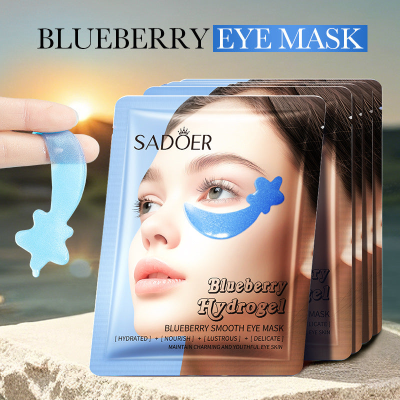 Full English Blueberry Fruit Smooth Eye Mask SADOER Moisturizing and Nourishing Eye Mask Patches  Wholesale