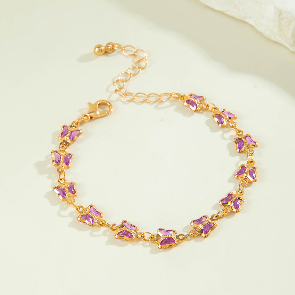 European and American New Style Green Zircon Niche Personality Retro Inlaid Diamond Short Necklace Collarbone Chain Choker chocker Female