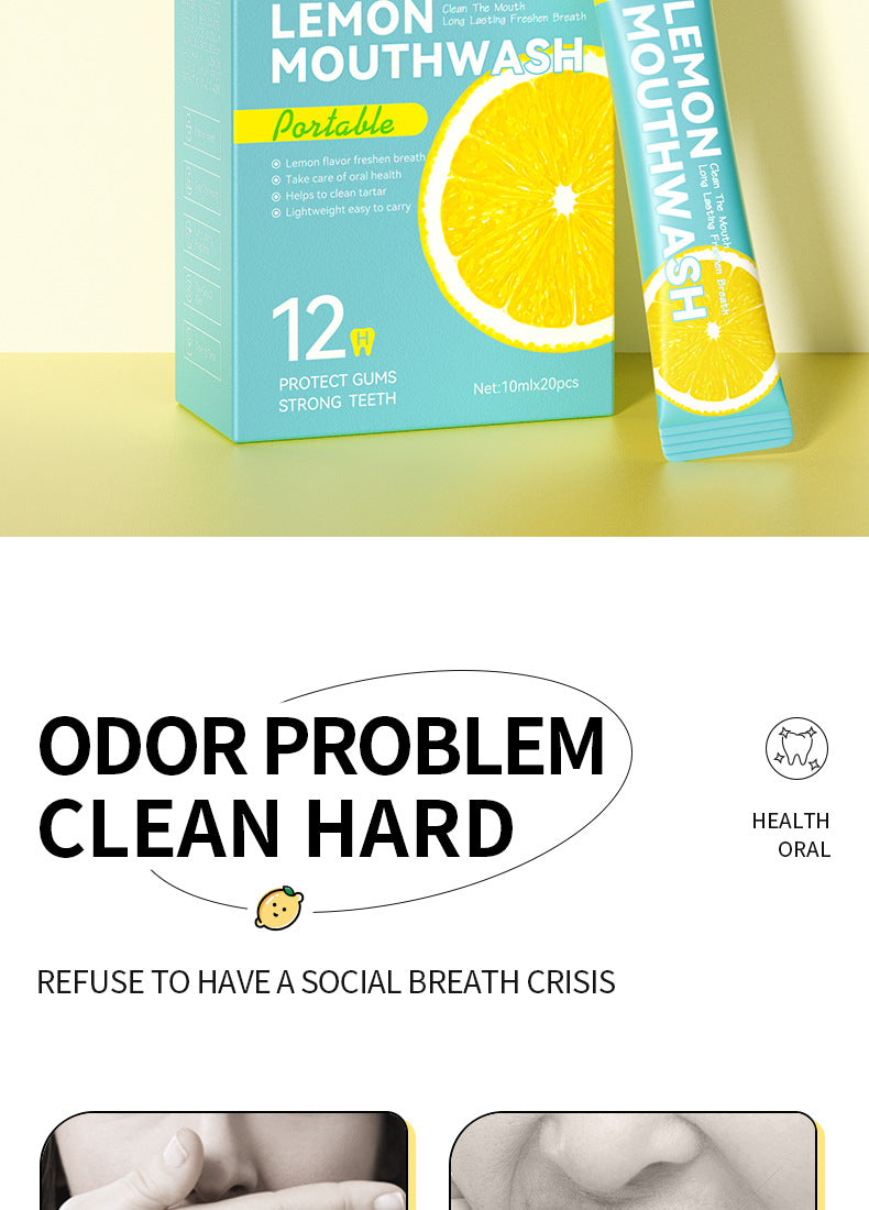 Full English Mouthwash Box Set SADOER Disposable Portable Oral Cleaning Care  Foreign Trade Wholesale