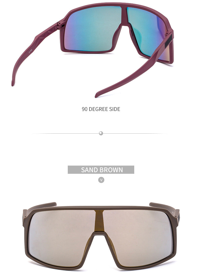 New Colorful Cycling Glasses for Men1998One-piece sunglasses European and American fashion outdoor sports sunglasses
