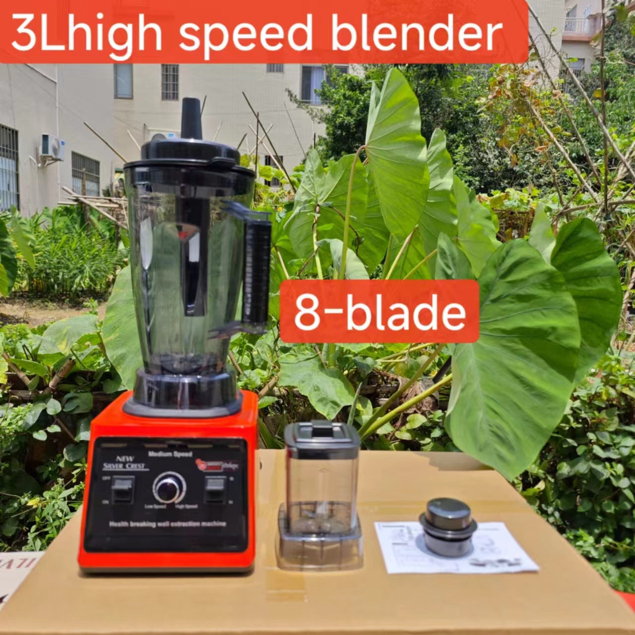 8in1blender Pure Copper Stainless Steel High-Power Meat Grinder Ice Crusher Juicer Blender with Dual Cup Design